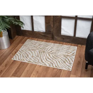 Elegance - GC_CNC6007 Gold 2\' x 3\' Area Rug