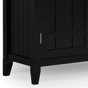 Bedford - Sideboard Buffet and Wine Rack - Black