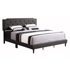 Deb - G1106-QB-UP Queen Bed (All in One Box) - Black