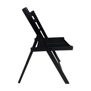 Folding Special Event Chairs, Foldable Style (Set of 4) - Black