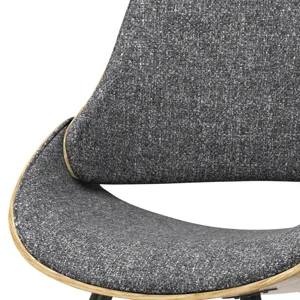 Malden - Bentwood Dining Chair with Wood Back - Grey / Light Brown