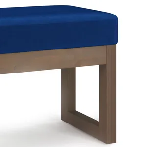 Milltown - Footstool Small Ottoman Bench - Blue