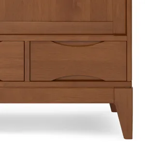 Harper - Medium Storage Cabinet - Teak Brown