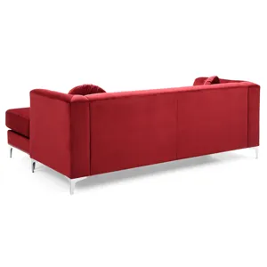 Pompano - G789B-SC Sofa Chaise (3 Boxes) - Burgundy