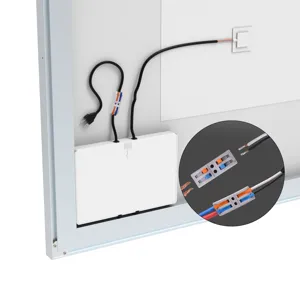 LED Bathroom Vanity Mirror, Wall Mounted Adjustable White / Warm / Natural Lights Anti-Fog Touch Swi