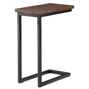 Skyler - C Side Table - Dark Cognac Brown