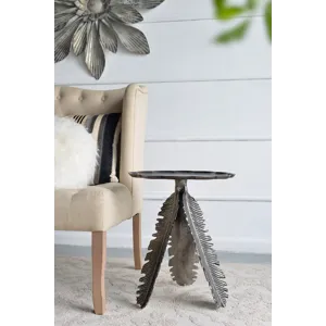 Leaf Side Table - Silver