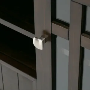 Bedford - Tall TV Media Stand - Dark Tobacco Brown