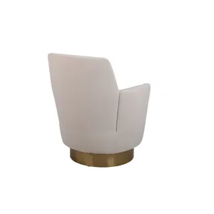 Velvet Swivel Barrel Chair, Swivel Accent Chairs Armchair For Living Room, Reading Chairs For Bedroo