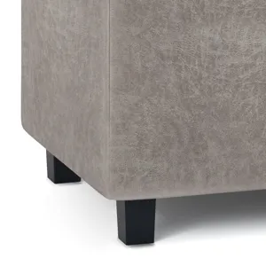Cosmopolitan - Storage Ottoman - Distressed Grey Taupe