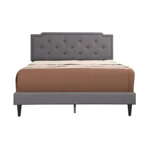Deb - G1104-QB-UP Queen Bed (All in One Box) - Gray