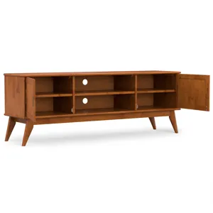 Draper - Mid Century 72\" TV Stand - Teak Brown