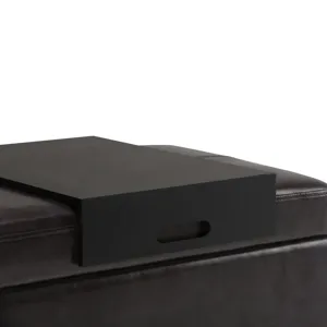 Oregon - Storage Ottoman Bench with Tray - Tanners Brown