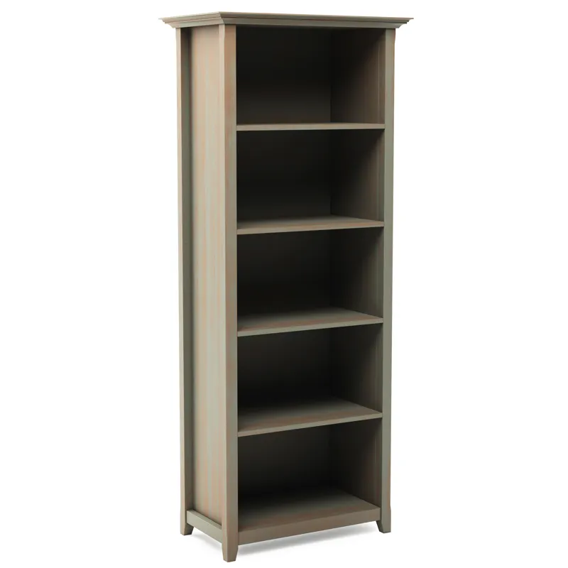 Amherst - 5 Shelf Bookcase - Distressed Grey