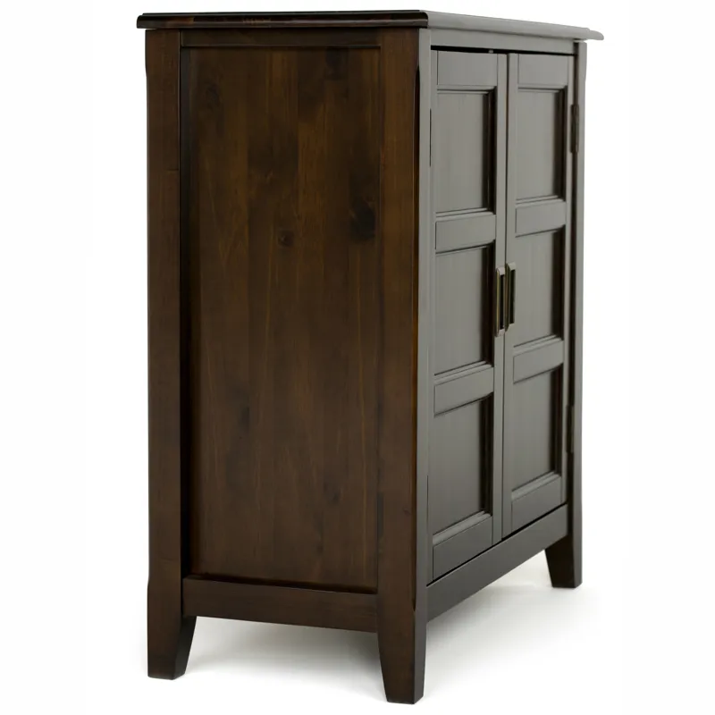 Burlington - Low Storage Cabinet - Mahogany Brown