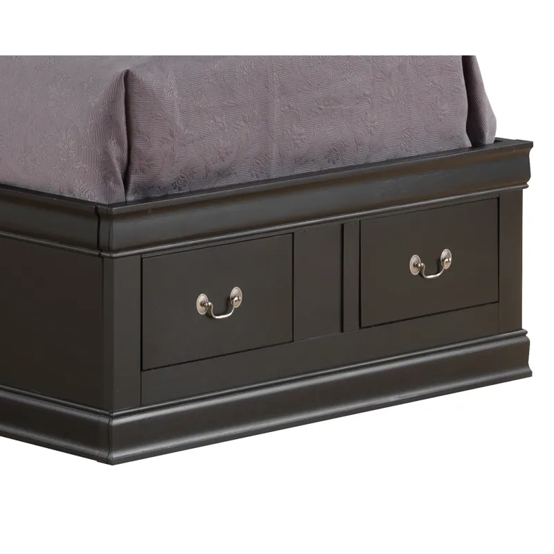 Louis Phillipe - G3150B-TSB Twin Storage Bed - Black