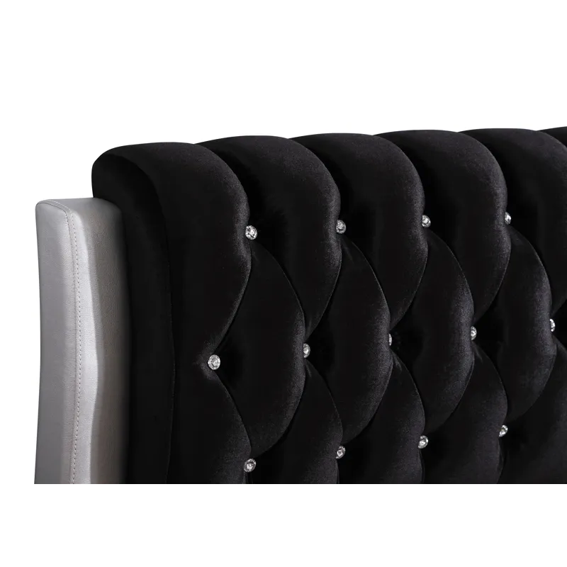 Marilla - G1503C-KB-UP King Bed - Silver