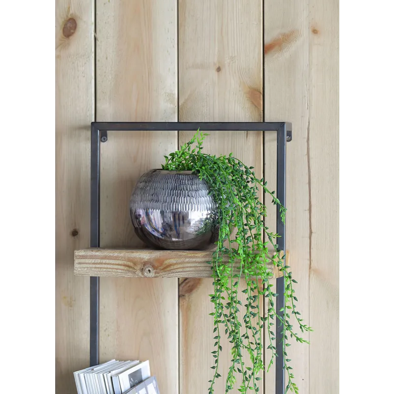 Wall Shelf With Two Shelves - Black Brown
