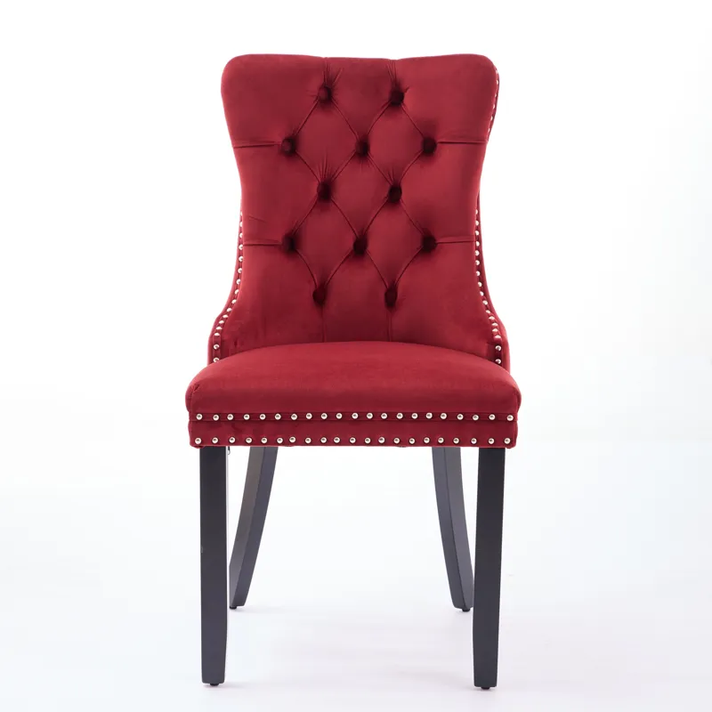 Classic Velvet Dining Chairs, High-End Tufted Solid Wood Contemporary Velvet Upholstered Dining Chai