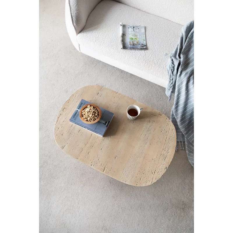Oval Coffee Table - Cream