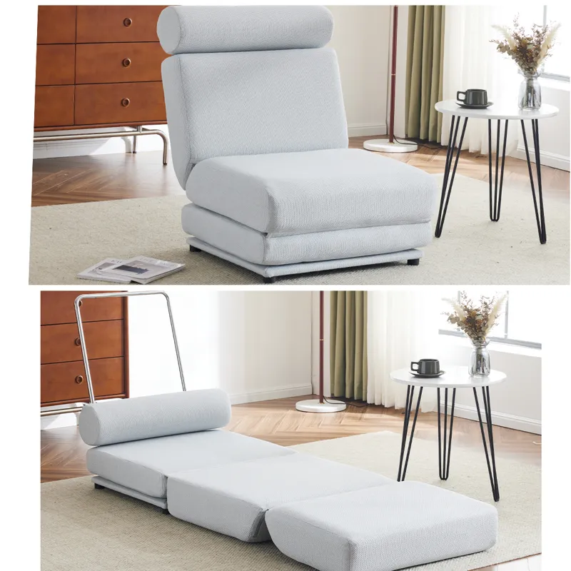 Single Sofa Chair Foldable Single Sofa Bed With Pillow, Portable Foldable Sofa Bed, Leisure Sofa Cha
