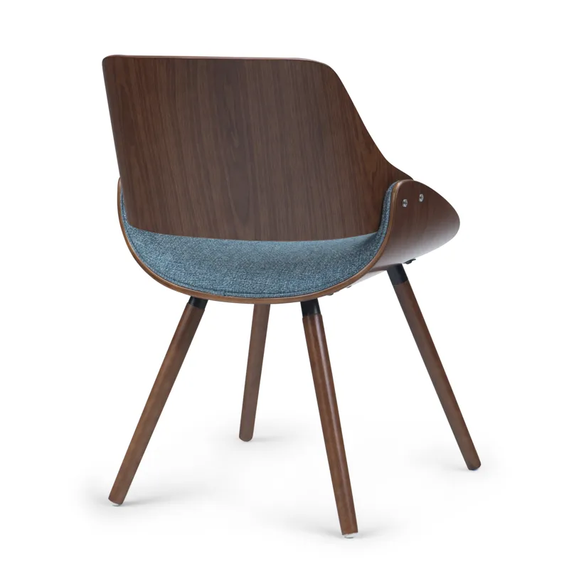 Malden - Bentwood Dining Chair with Wood Back - Denim Blue