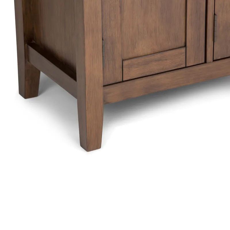 Redmond - 72\" TV Media Stand - Rustic Natural Aged Brown