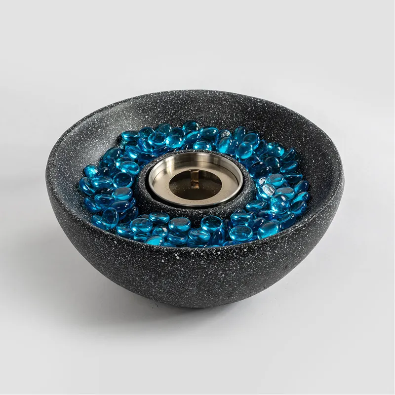 Tabletop Fire Pit, Table Top Fire Bowl Outdoor&Indoor Portable Ethanol Fireplace Alcohol Fire Pot - 