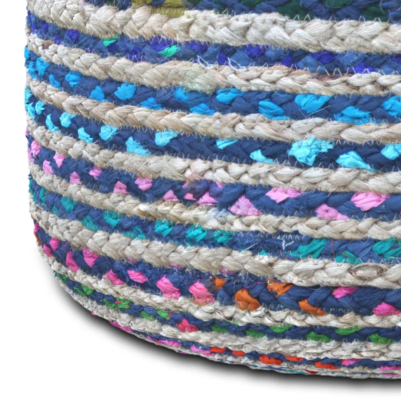 Margo - Round Pouf - Blue