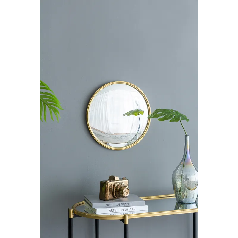 Round Mirror, Circle Mirror With Iron Frame For Living Room Bedroom Vanity, Entryway, Hallway - Gold