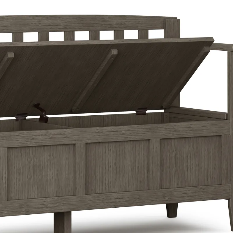 Brooklyn - Entryway Storage Bench - Farmhouse Grey