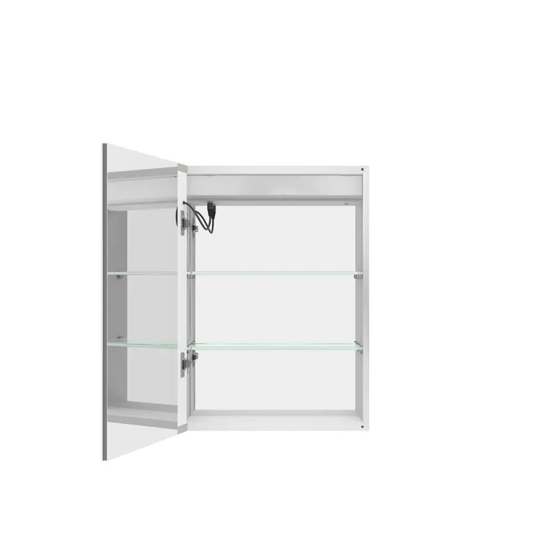 20 x 28\" Bathroom Medicine Cabinet With Mirror Wall Mounted LED Bathroom Mirror Cabinet With Lights