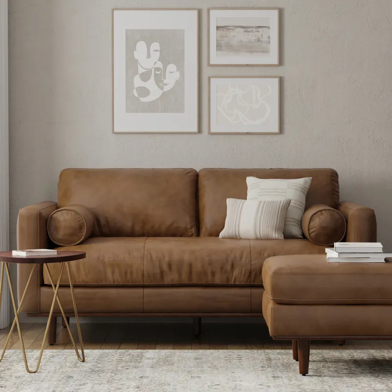 Morrison - 72" Sofa - Caramel Brown