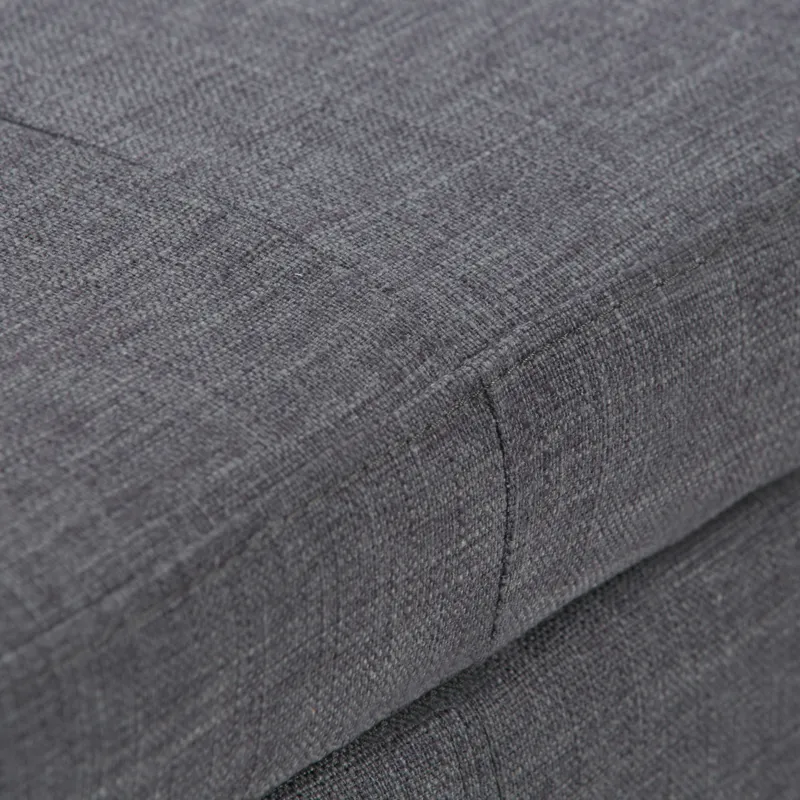 Castleford - Storage Ottoman - Slate Grey