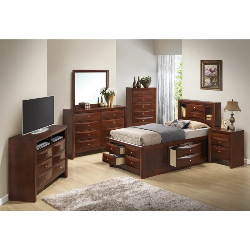 Marilla - G1550G-TSB3 Twin Storage Bed - Cherry