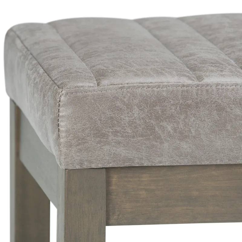 Casey - Ottoman Bench - Distressed Grey Taupe