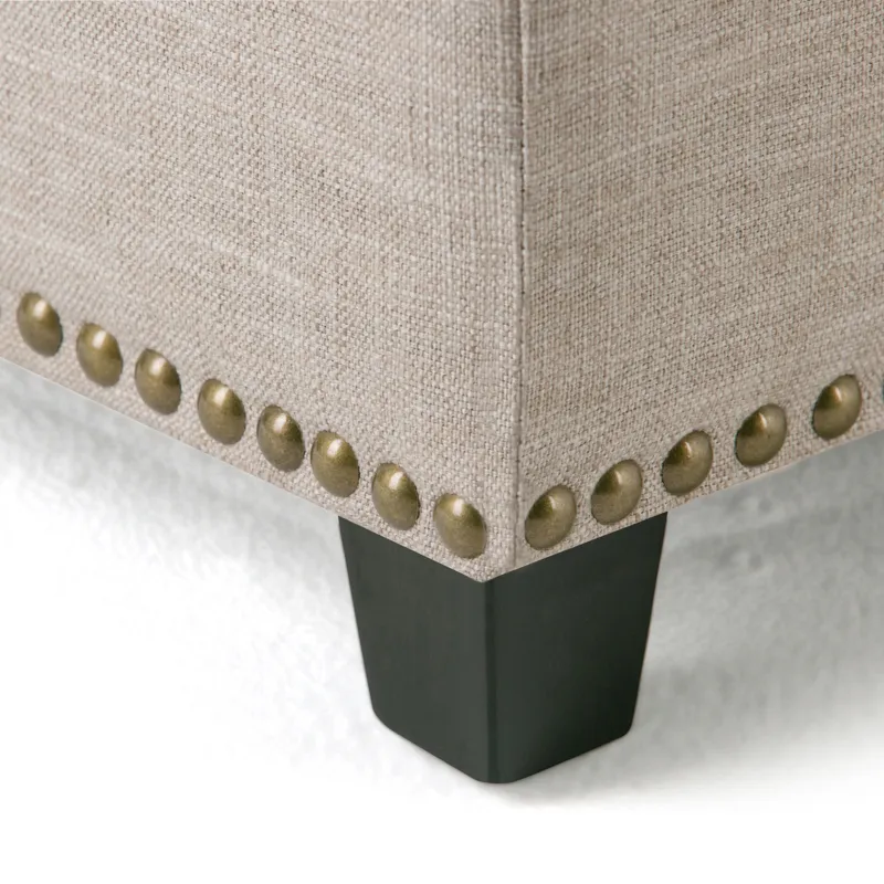 Kingsley - Large Storage Ottoman - Natural