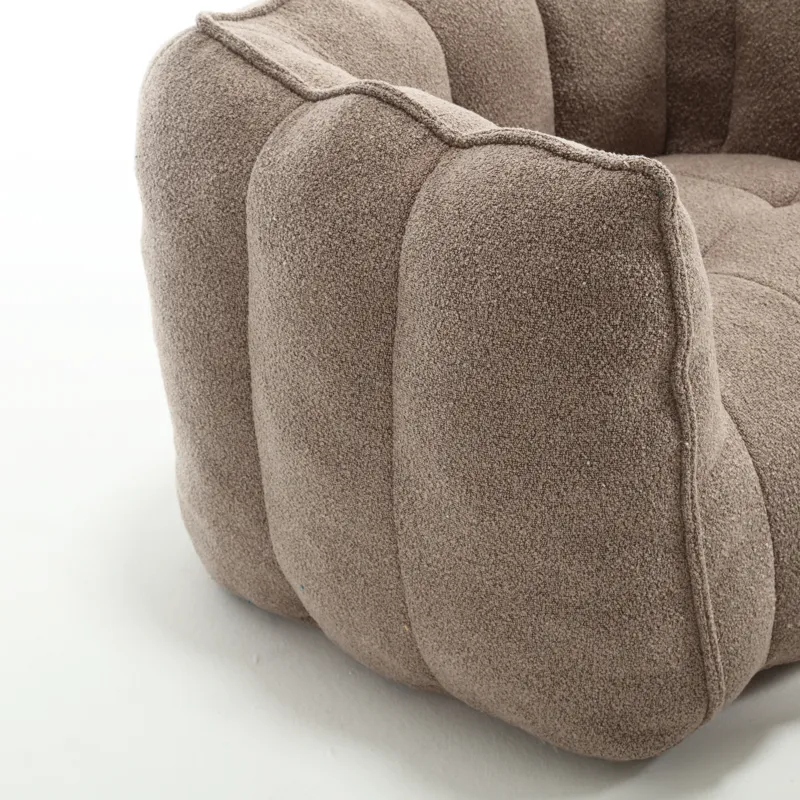 Soft Bean Bag Chair With High Resilient Foam (Chips) - Coffee