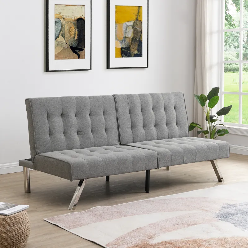 Futon Sofa Bed - Gray