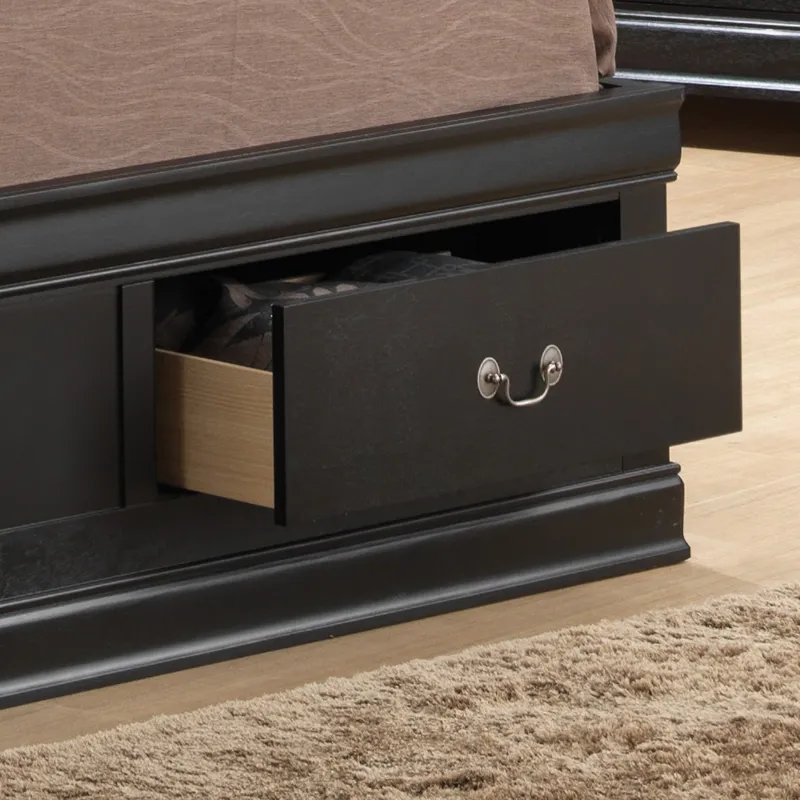 Louis Phillipe - G3150B-FSB Full Storage Bed - Black
