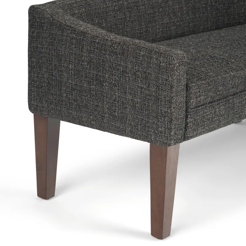 Parris - Upholstered Bench - Dark Grey