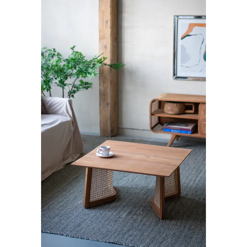 Teak Coffee Table - Natural Brown