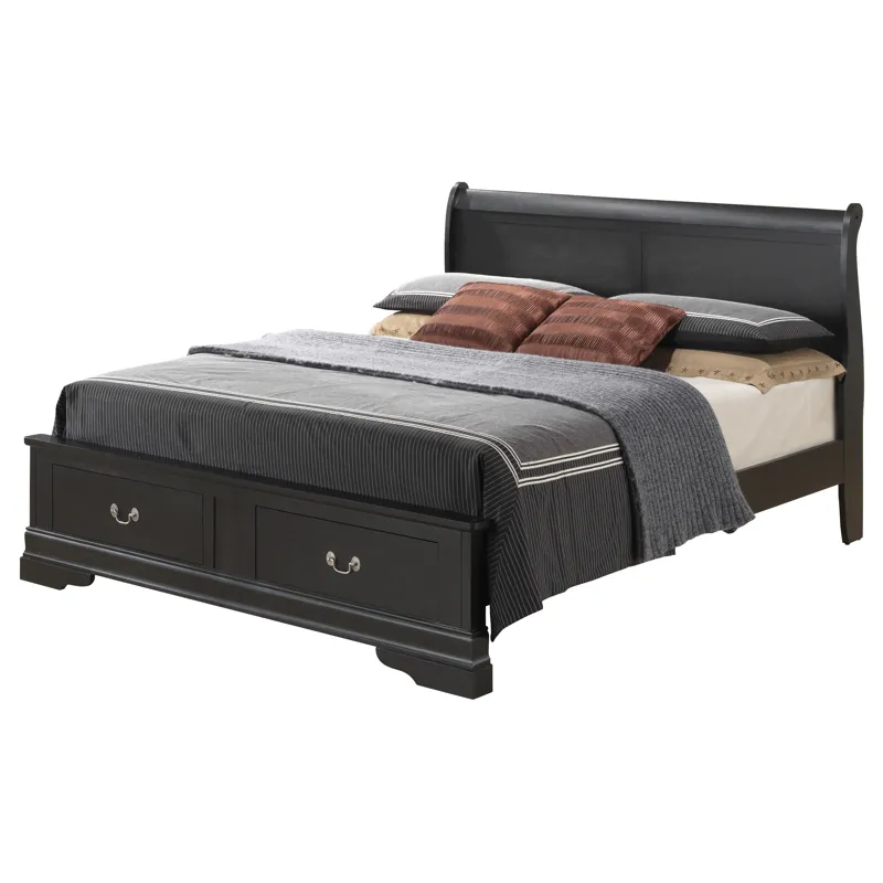 Louis Phillipe - G3150D-KSB2 King Storage Bed - Black