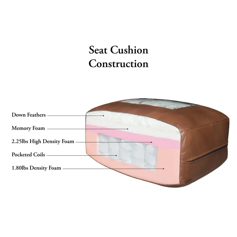 Aiden Alice - Leather Chair - Caramel