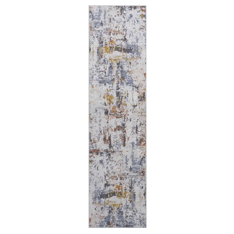 2\' x 8\' Abstract Non-Shedding Living Room Bedroom Dining Home Office Stylish And Stain Resistant A