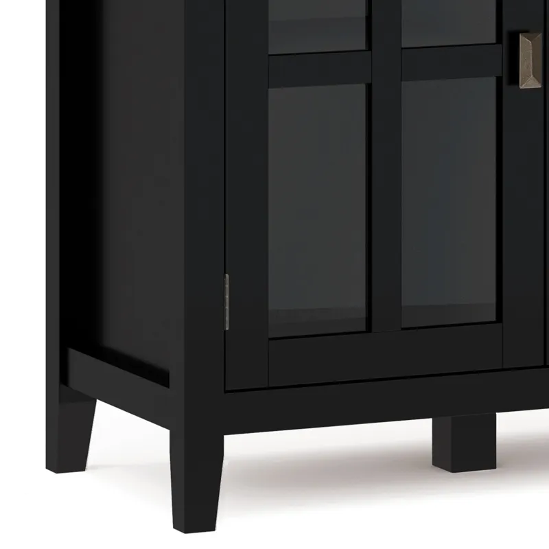 Artisan - Wide 4 Door Storage Cabinet - Black