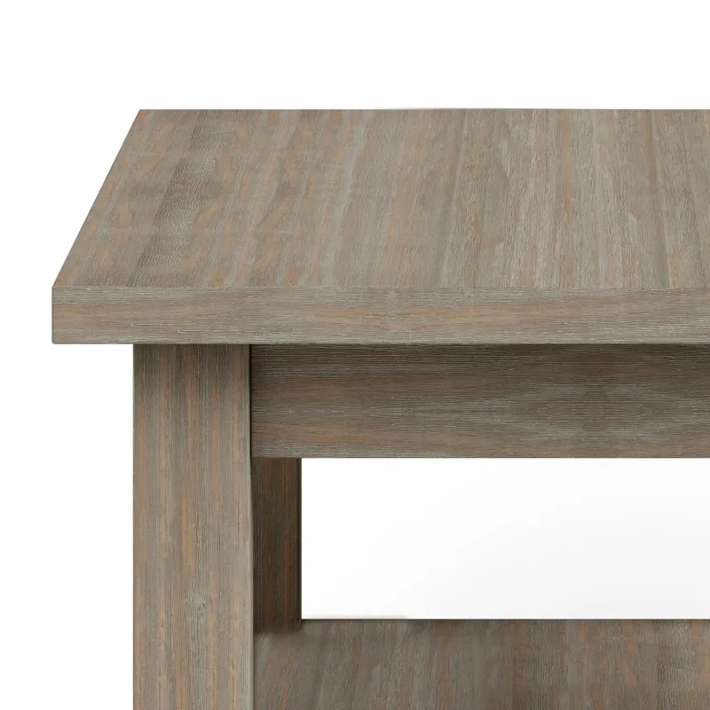 Warm Shaker - Narrow Side Table - Distressed Grey