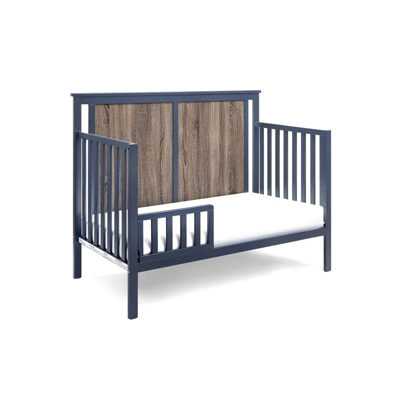 Connelly - 4-in-1 Convertible Crib - Midnight Blue/Vintage Walnut