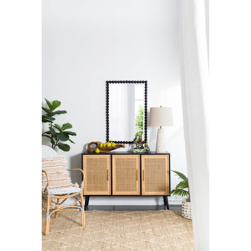 Rectangle Mirror, Wall Mirror For Living Room Bedroom Entryway - Black