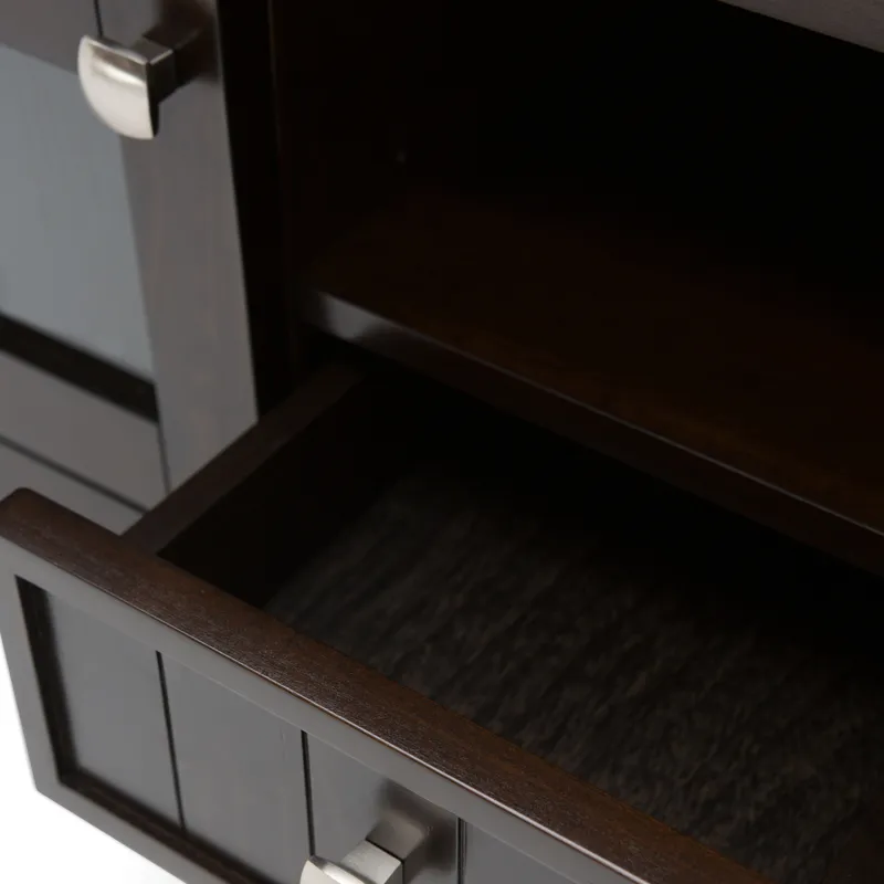 Acadian - 60\" TV Media Stand - Brunette Brown